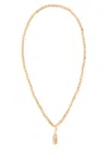 Alanui Embellished Crochet Necklace In Gold