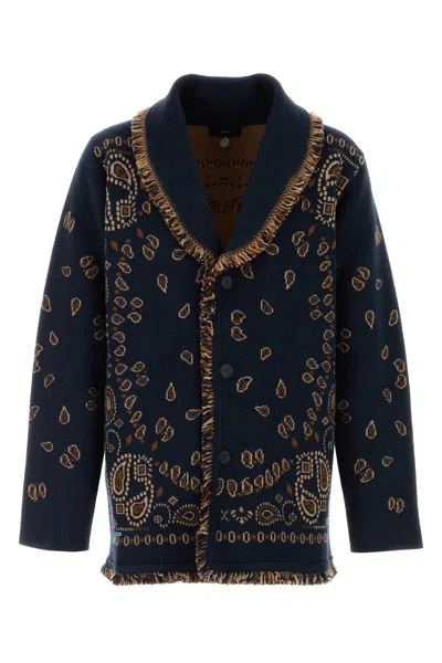 Alanui Embroidered Cashmere Bandana Cardigan In White