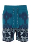 Alanui Embroidered Cotton Bermuda Shorts