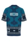 Alanui Camicia In Cotone Ricamato Uomo