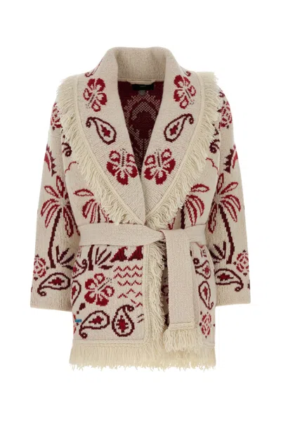 ALANUI CARDIGAN GLIMPSE OF EDEN IN MISTO LANA RICAMATA DONNA