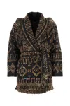 Alanui Embroidered Wool Blend Grunge Beat Cardigan In Multi