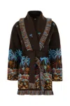 Alanui Hawaiian Wool Cardigan With Two-tone Belt