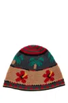 Alanui Embroidered Wool Hibiscus Hat In White
