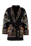 ALANUI EMBROIDERED WOOL INNER ENERGY OVERSIZE CARDIGAN