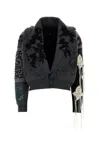 Alanui Embroidered Wool Midnight In Manhattan Cardigan In Multi