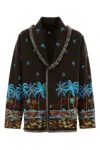 Alanui Embroidered Wool Tale Of A Hawaiian Cardigan