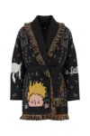 Alanui Embroidered Wool The Little Prince Cardigan In Black