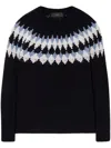 Alanui Midnight Blue Wool Sweet Winter Sweater In Blau