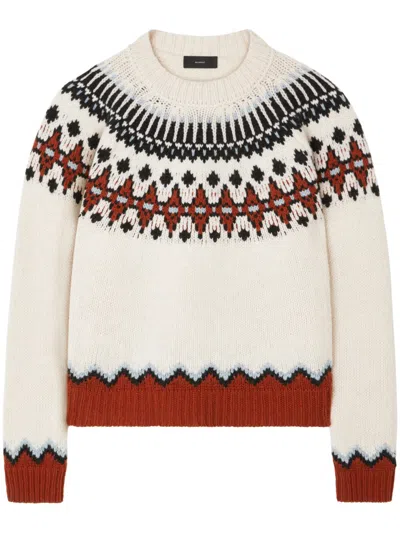 ALANUI ALANUI FAIR ISLE PATTERN VIRGIN WOOL SWEATER