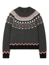 Alanui Sweet Winter Wool Crewneck Jumper In Gray
