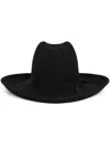 Alanui Felted Wool Cowboy Hat In Black