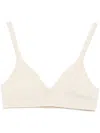 Alanui Ribbed Triangle Bralette In Nude