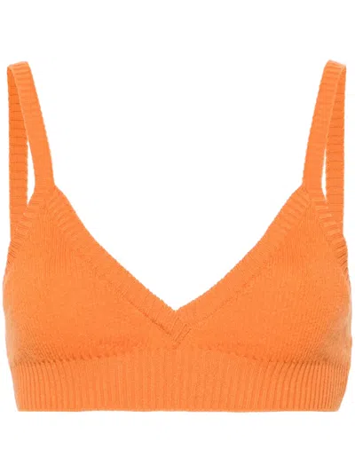Alanui Finest Bralette-style Top In Orange
