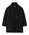 Alanui Fringed-edge Cashmere-blend Cardigan In Black