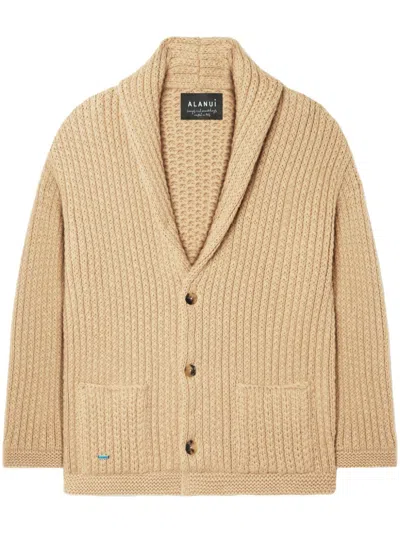 Alanui Finest Cardigan In Nude