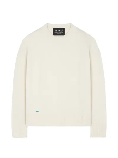 Alanui Finest Crew-neck Sweater In White