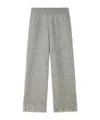 Alanui Finest Fringed-hem Trousers In Gray