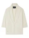 Alanui Finest Fringed Shawl-collar Cardigan In Neutral