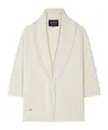 Alanui Finest Fringed Shawl-collar Cardigan In White