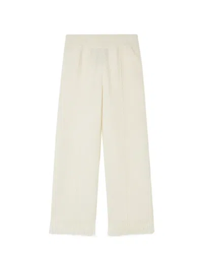 Alanui Finest Fringed Trousers In Neutral