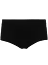 Alanui Finest Knitted Cullote Shorts In Schwarz
