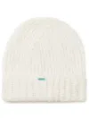 Alanui Finest Ribbed Beanie In White