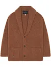 Alanui Shawl-collar Button Cardigan In Brown