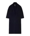 Alanui Finest Ribbed Coat In Black