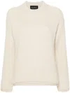 Alanui Finest Ribbed-knit Jumper In Neutrals