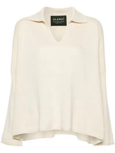 Alanui Gerippter Strickpullover In Neutrals