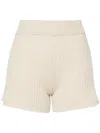 Alanui Shorts Aus Geripptem Strick In Neutrals
