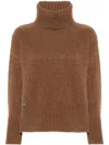 Alanui Finest Roll-neck Jumper In Brown