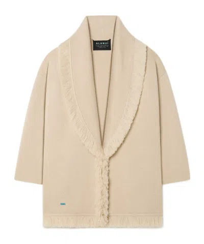 Alanui Finest Single-breasted Coat In Neutral