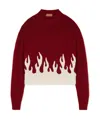 Alanui Flame Sweater In Red