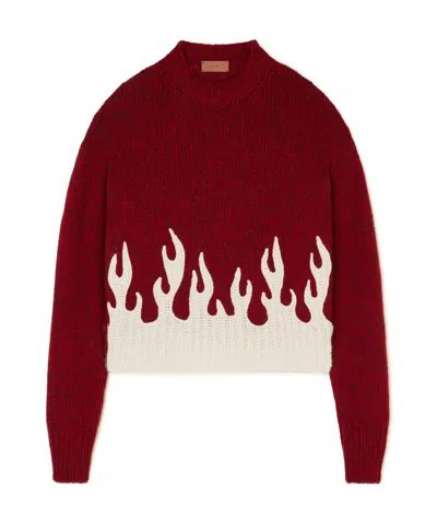 Alanui Flame Sweater In Red