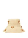 Alanui Floral-motif Bucket Hat In Neutral