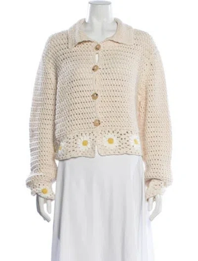Pre-owned Alanui Floral Print Sweater In Neutrals