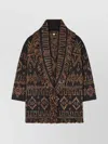 Alanui Fringe Detailing Wool Blend Cardigan In Multi