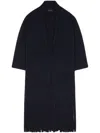 Alanui Logo-plaque Cashmere-silk Blend Cardigan In Blue