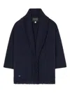 Alanui Fringed Cardigan In Blue