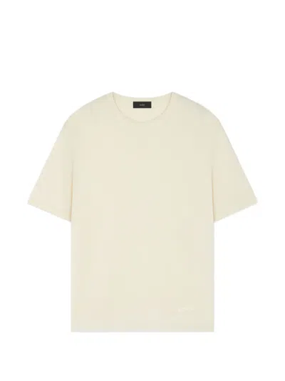 Alanui Fringed Embroidered T-shirt In Neutral