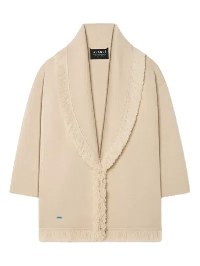 Alanui Fringed Finest Coat In Neutral