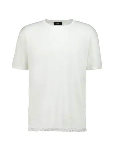 Alanui Fringed-hem T-shirt In White