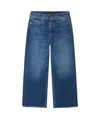 Alanui Fringed Wide Leg Jeans In Blue