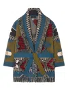 Alanui Grunge Anthem Cardigan In Multi