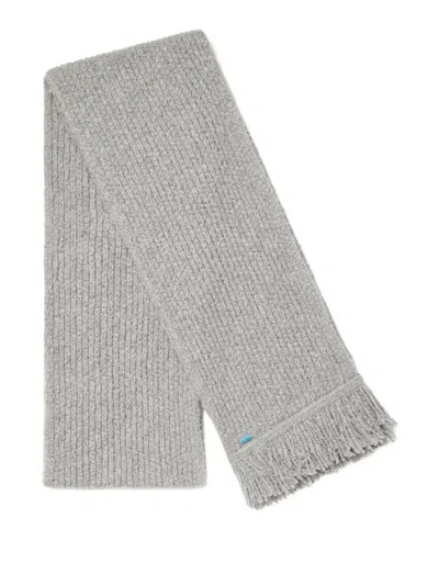 Alanui Fringed Ribbed Scarf In Orange