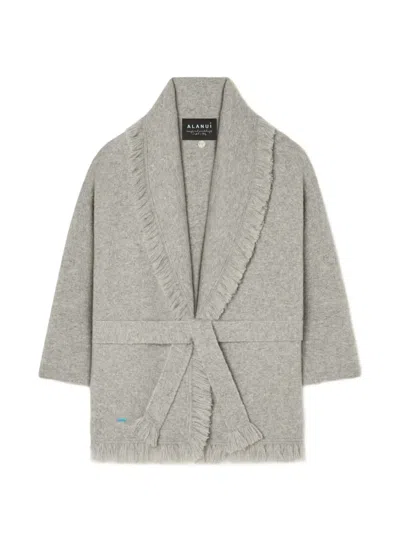 Alanui Fringed Shawl-collar Cardigan In Multi