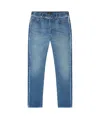 Alanui Fringed Straight Jeans In Blue
