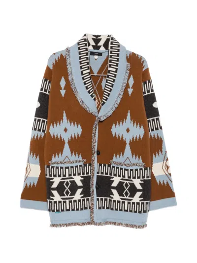 Alanui Fringe-trimmed Cardigan In Brown